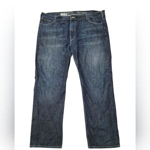 Carhartt Men's Dark Blue Slim Straight Size 46/32 Western Rodeo Cowboy‎ Rugged